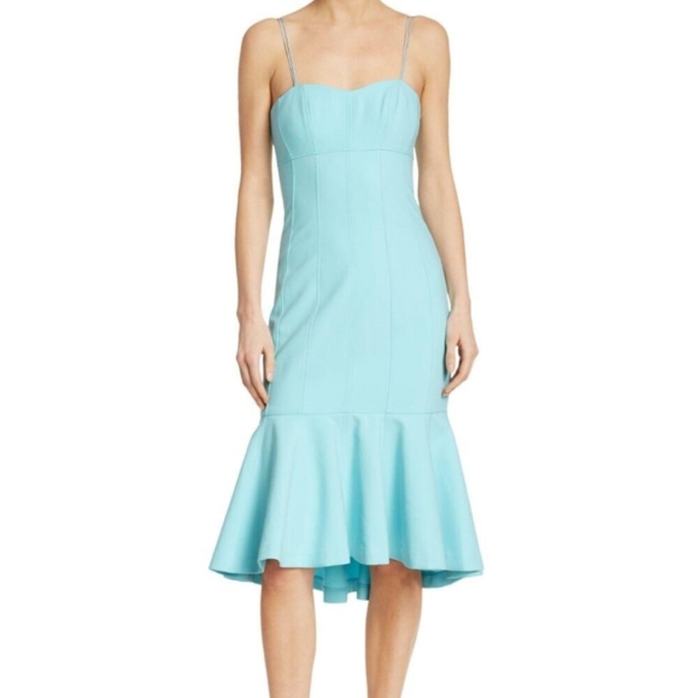 Cinq a Sept Salina Dress Blue Topaz Mermaid Size 10